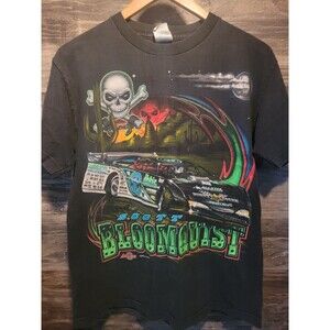 Vintage 90s Scott Bloomquist Late Model Racing T-Shirt ,AAA Tag Sz M